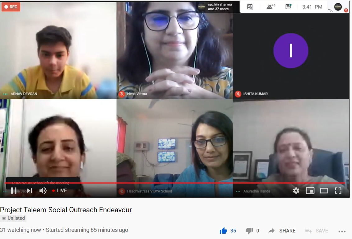 ONLINE SESSION ON PROJECT TALEEM AIRED LIVE