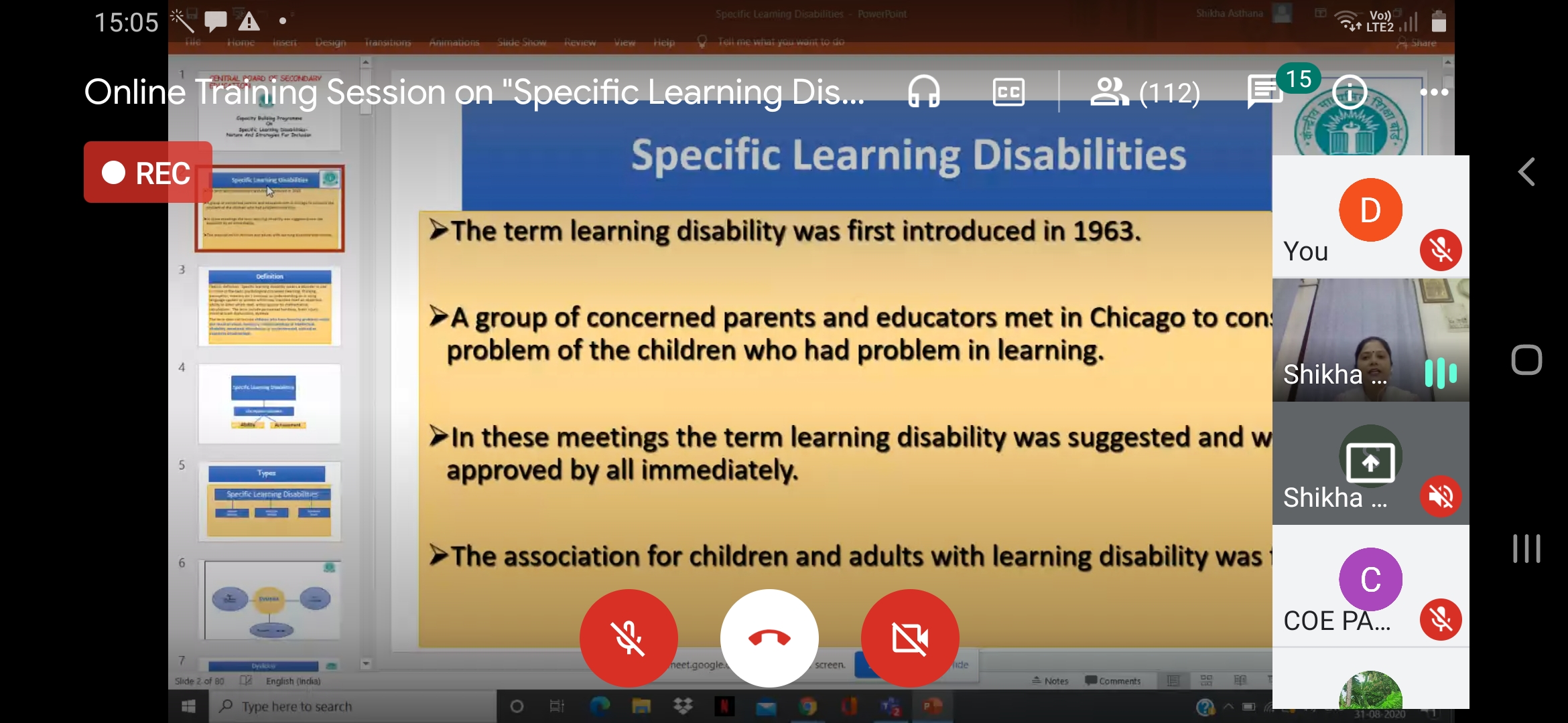 WORKSHOP-SPECIFIC LEARNING DISABILITY