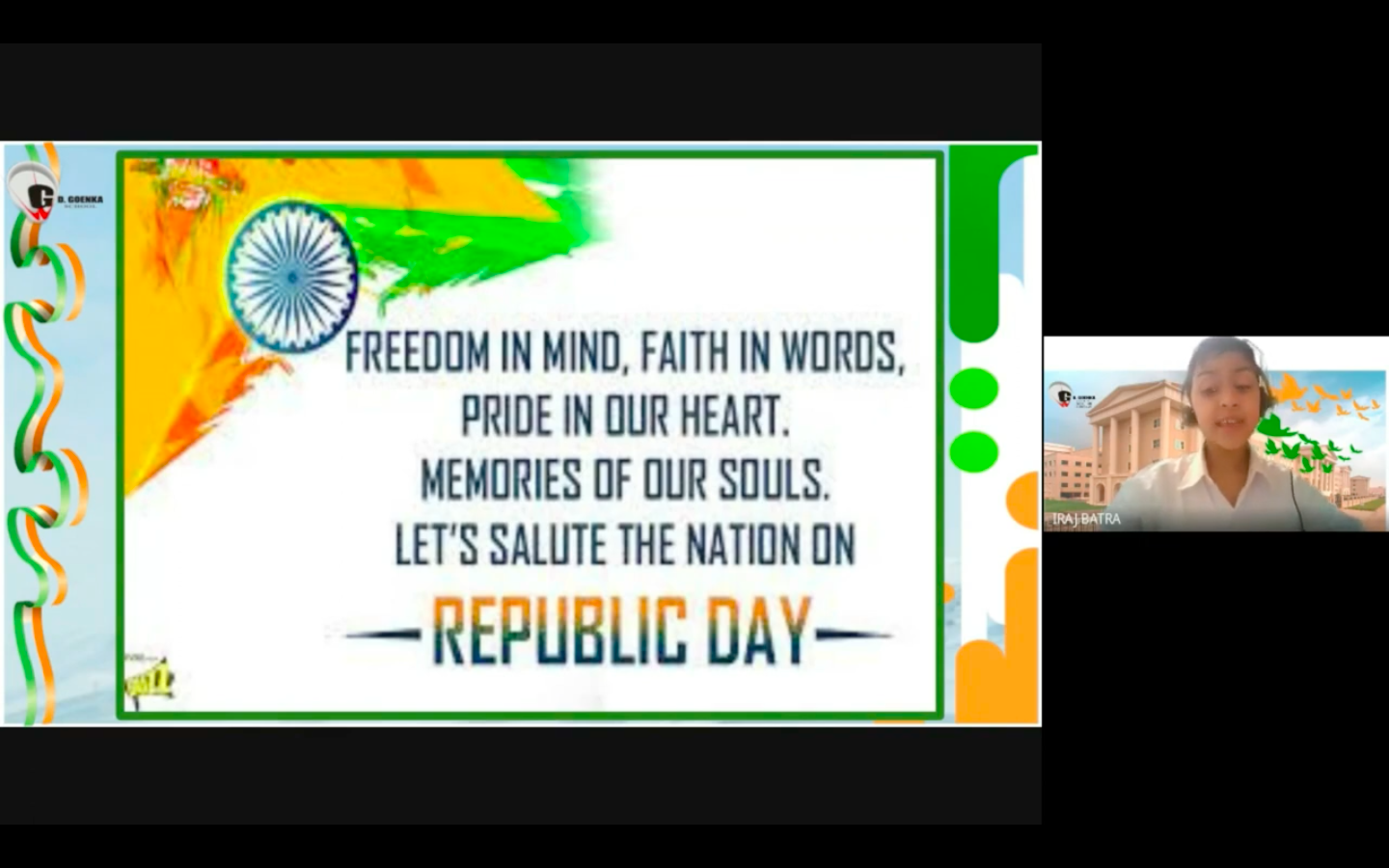 SPECIAL ASSEMBLY - REPUBLIC DAY