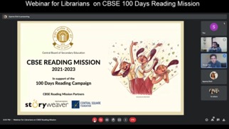 WEBINAR FOR LIBRARIANS BY CBSE; 100 DAYS READING MISSION